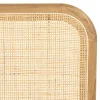 Tête de lit en bois de mindi et rotin naturel pour lits 80/90cm TIVARO