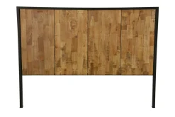 Tête de Lit en Hévéa recyclé naturel et métal 165x120cm LOFT