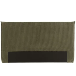 Tête de lit rembourrée pour lits 160/180cm velours côtelé vert RIVANA