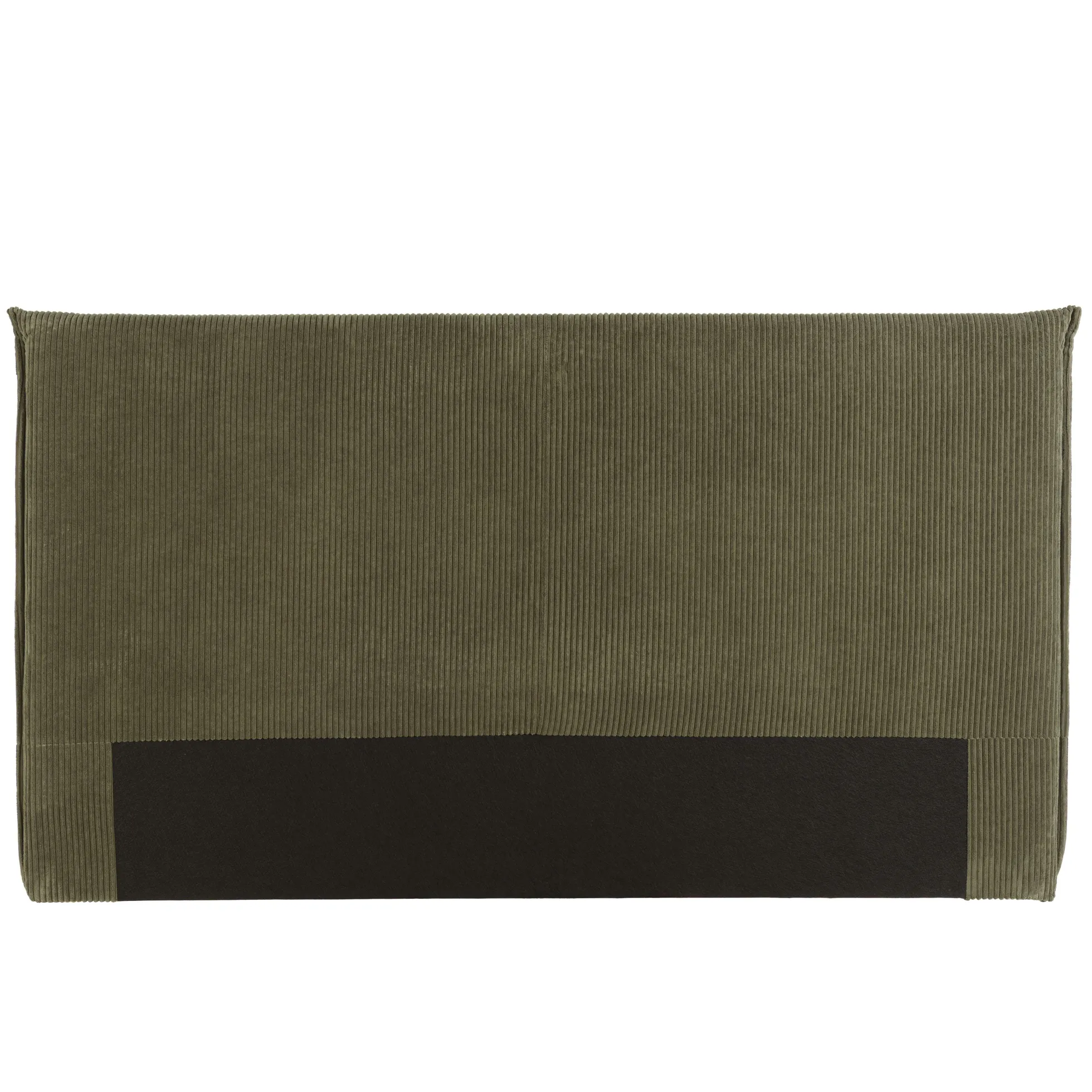 Tête de lit rembourrée pour lits 160/180cm velours côtelé vert RIVANA