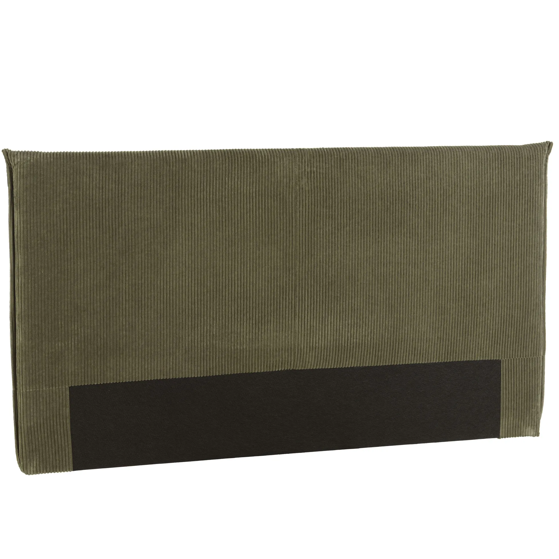 Tête de lit rembourrée pour lits 160/180cm velours côtelé vert RIVANA