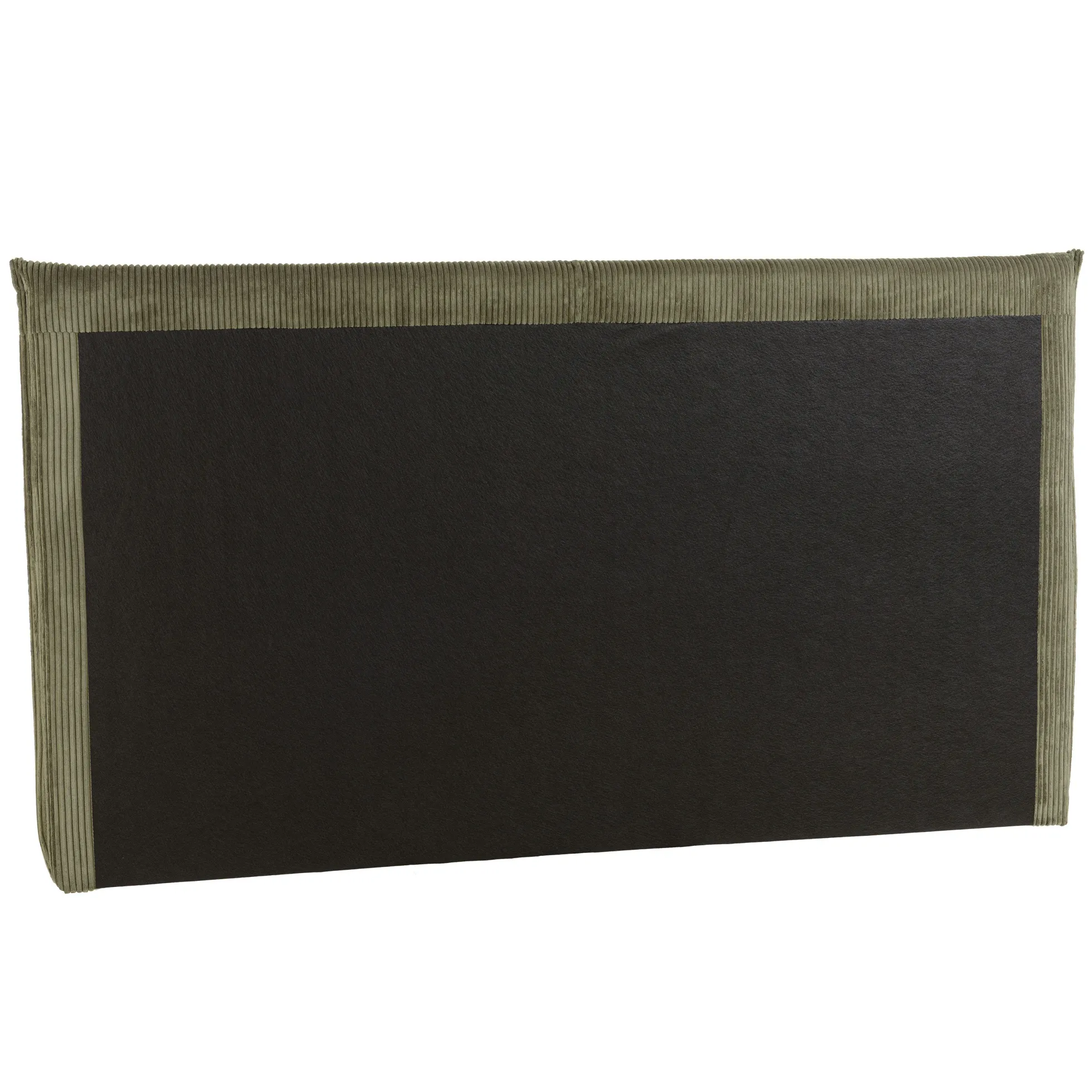 Tête de lit rembourrée pour lits 160/180cm velours côtelé vert RIVANA