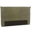 Tête de lit rembourrée pour lits 140/160cm velours côtelé vert RIVANA