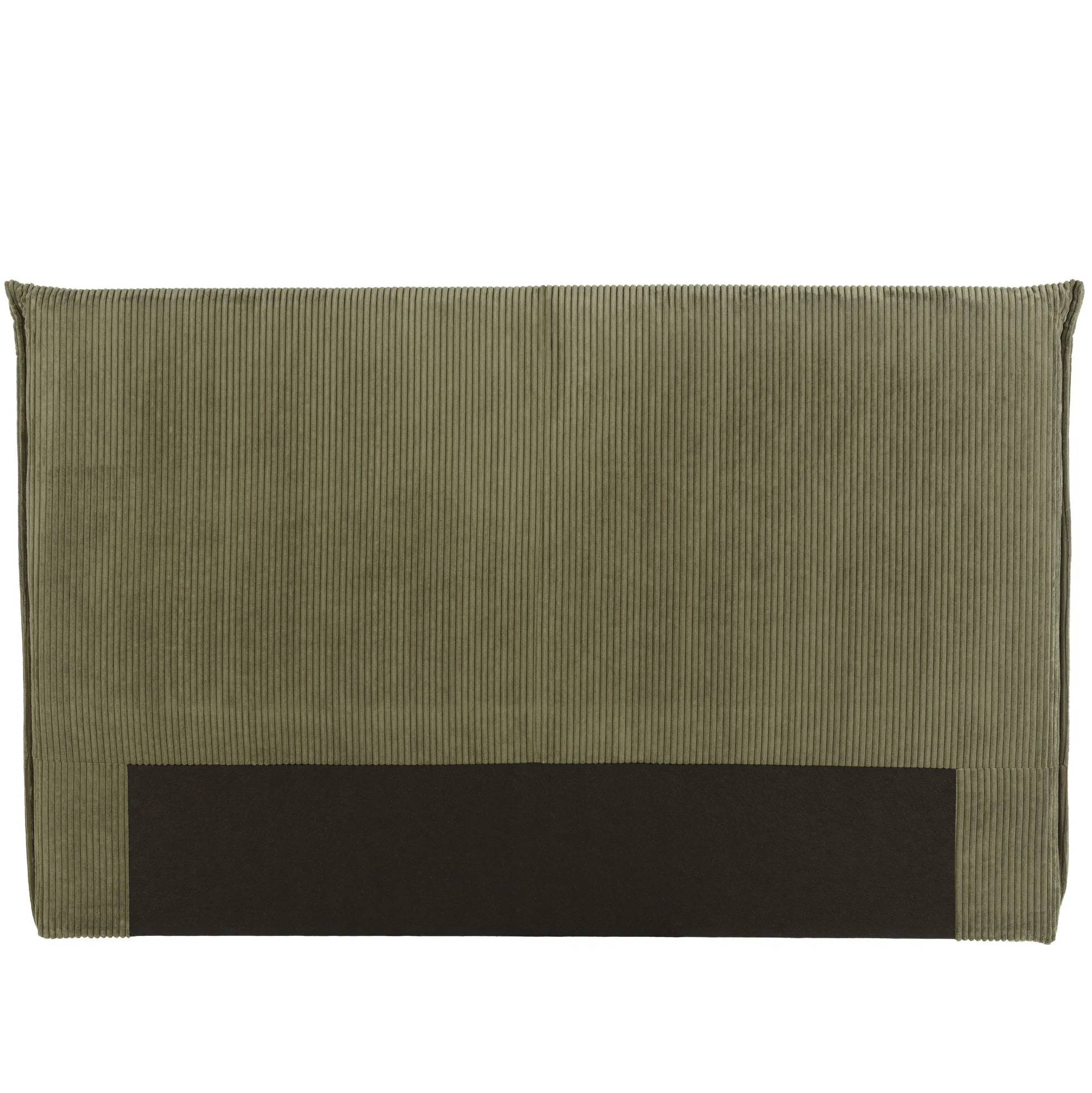Tête de lit rembourrée pour lits 140/160cm velours côtelé vert RIVANA