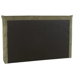 Tête de lit rembourrée pour lits 140/160cm velours côtelé vert RIVANA
