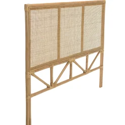 Tête de lit rotin et cannage miel 140/160 MANY