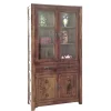 Vaisselier bois d'hévéa 4 portes TESSA