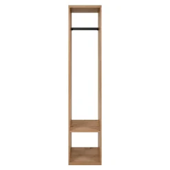 Vestiaire d’entrée compact décor bois avec penderie ALVA