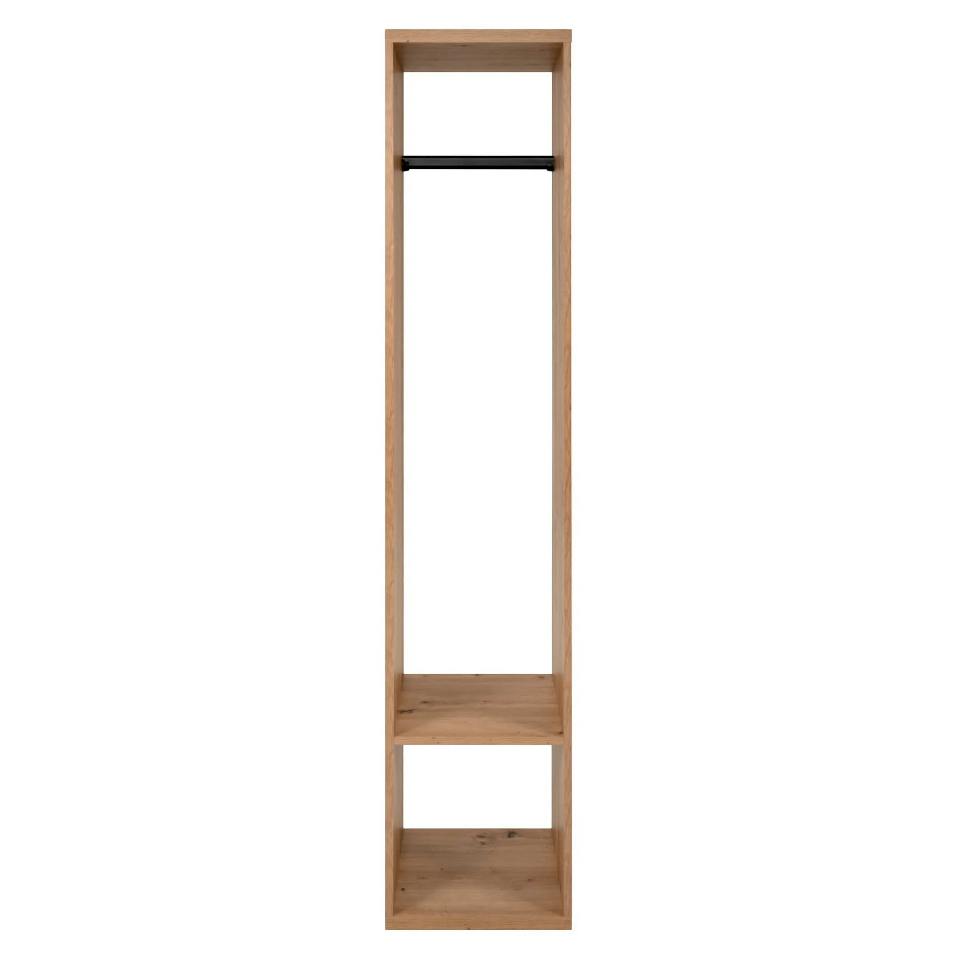 Vestiaire d’entrée compact décor bois avec penderie ALVA