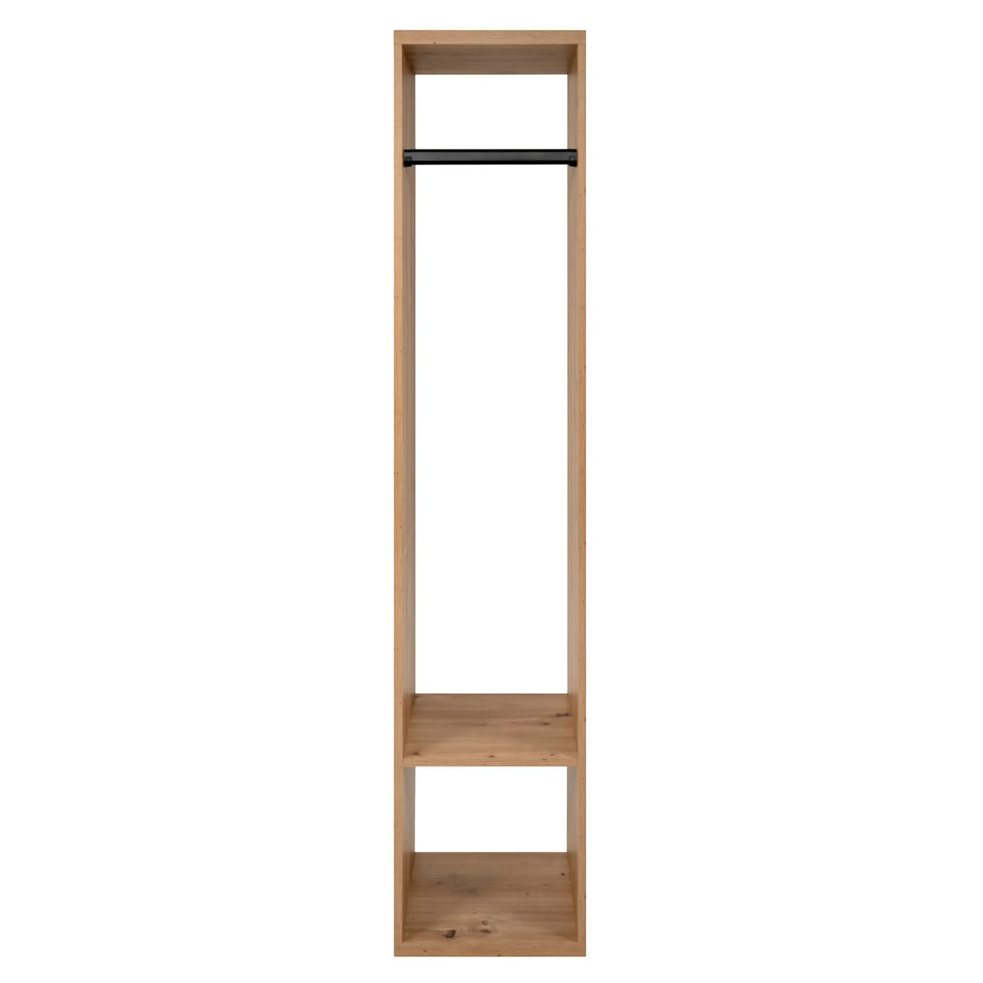 Vestiaire d’entrée compact décor bois avec penderie ALVA