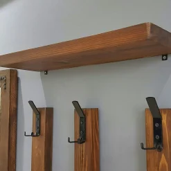 Vestiaire mural - 1 miroir, 3 portemanteaux, 1 étagère HILO