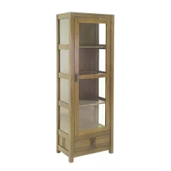 Vitrine bibliothèque hévéamassif 60x170cm GALA