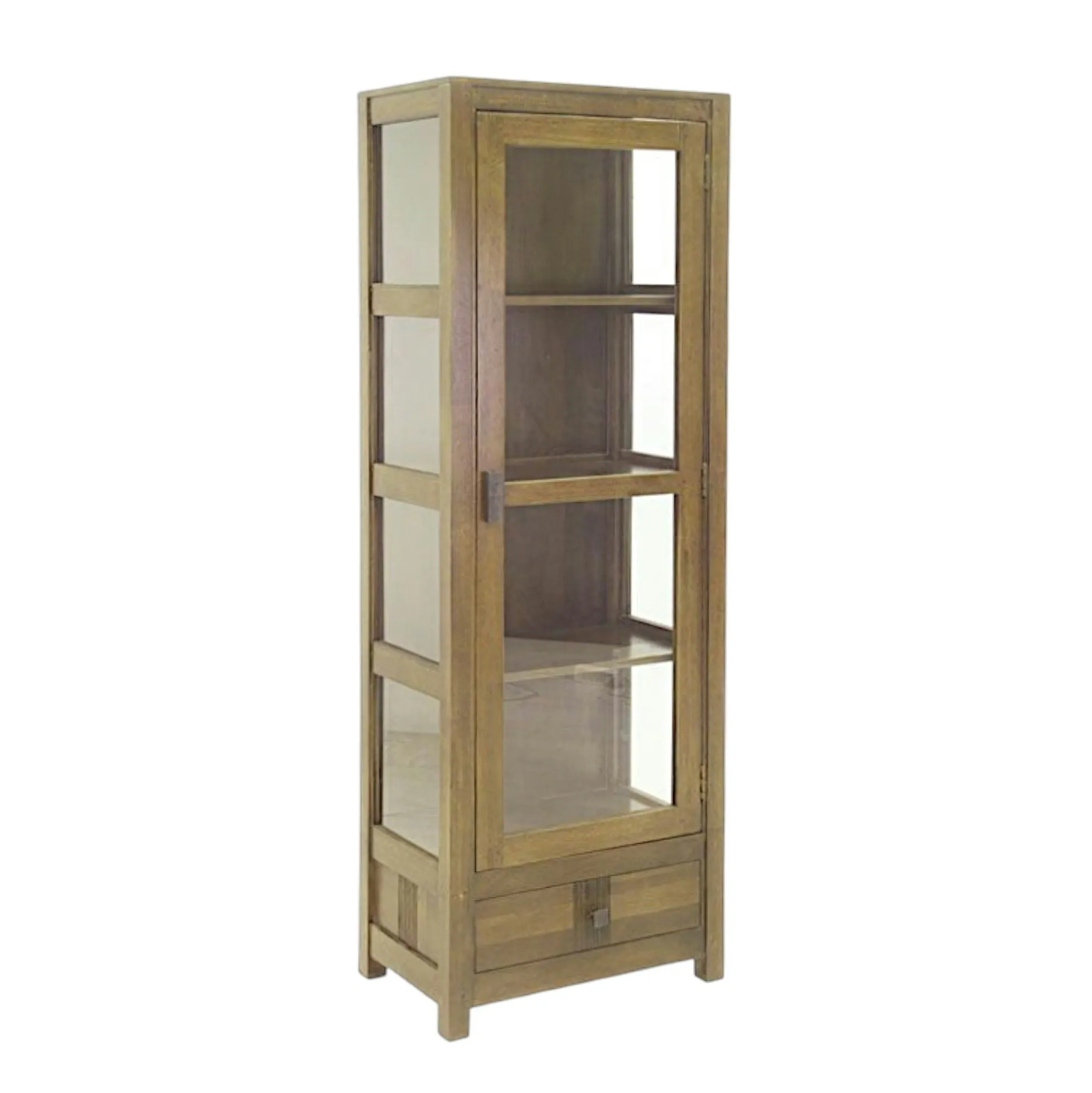 Vitrine bibliothèque hévéamassif 60x170cm GALA