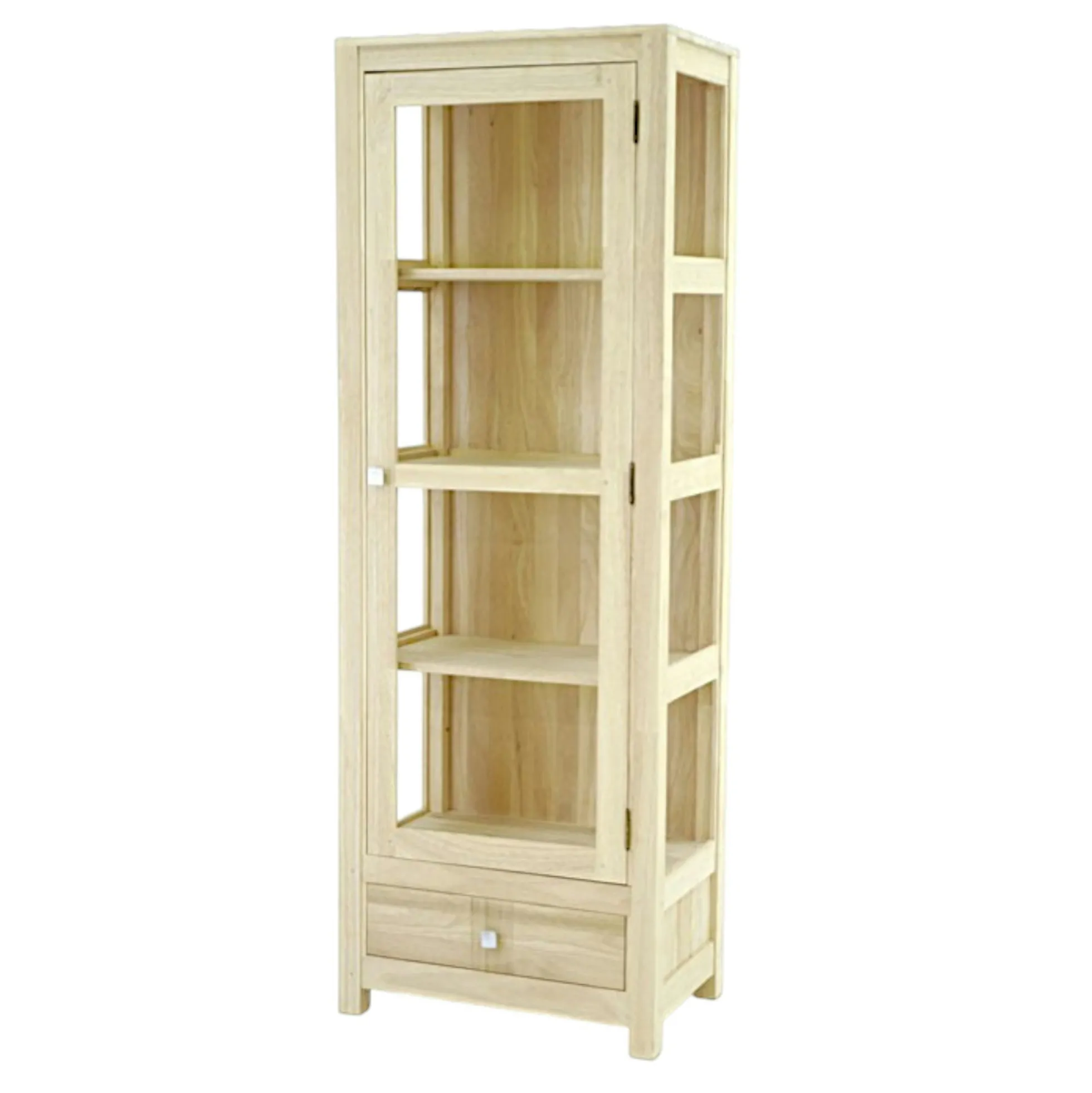 Vitrine bibliothèque hévéamassif 60x170cm GALA