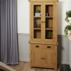 Vitrine en bois clair PUERTO (uniquement pour Petit buffet en bois clair 85 cm PUERTO)