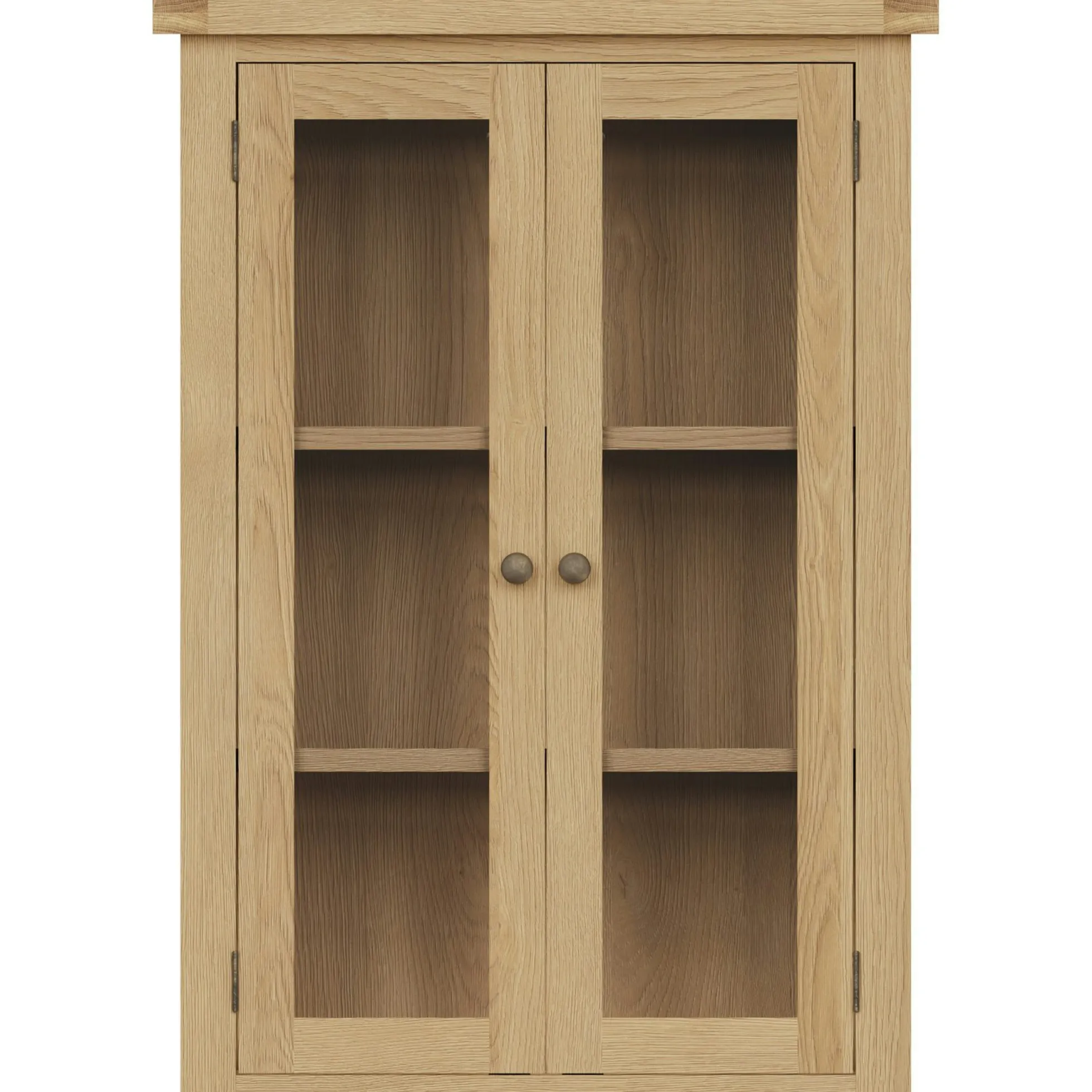 Vitrine en bois clair PUERTO (uniquement pour Petit buffet en bois clair 85 cm PUERTO)