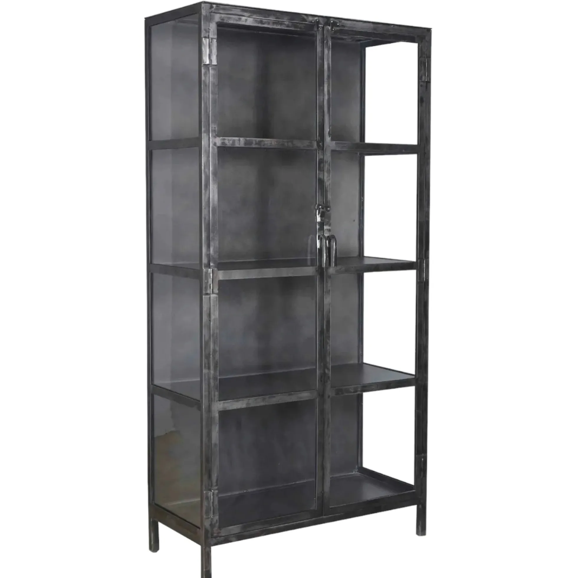 Vitrine industrielle métal verre ROADIES