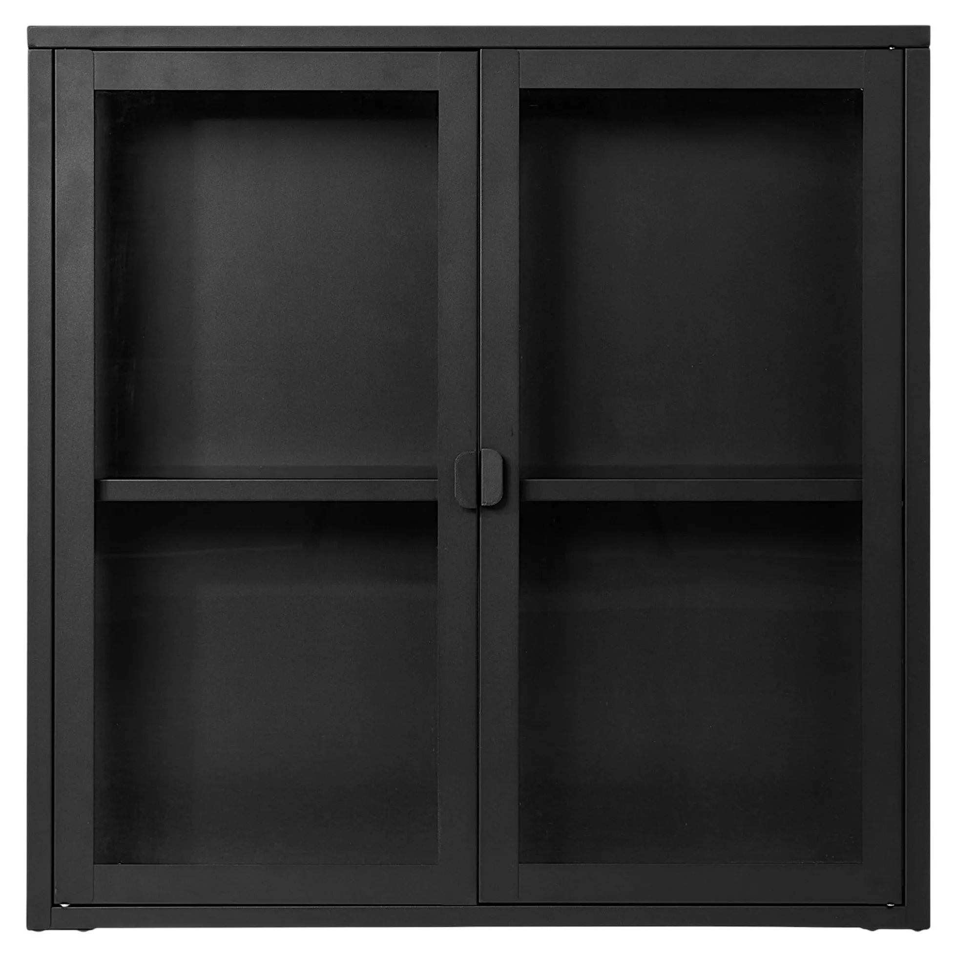 Vitrine murale métal verre 2 portes 80 cm ODENSE